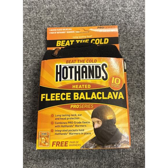 New HotHands Heated One Size Fleece Balaclava Head , Ear & Neck Protection - Picture 1 of 2